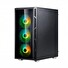 SPIRE skříň VISION 7025 RGB + 4x 12CM RGB fans, Midi Tower, gaming, bez zdroje, Black