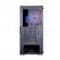 SPIRE skříň VISION 7025 RGB + 4x 12CM RGB fans, Midi Tower, gaming, bez zdroje, Black