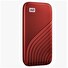 SanDisk WD My Passport SSD externí 1TB , USB-C 3.2 ,1050/1000MB/s R/W PC & Mac ,Red