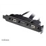AKASA - USB 3.1 gen 1 typ C a 2xTyp A 2.0 záslepka