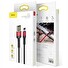 Baseus Cafule (Special Edition) nabíjecí / datový kabel USB na Lightning 2,4A 2m, červená-černá