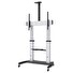 MANHATTAN stojan TV (60" to 100"), Low-Profile TV Wall Mount, hliníková konstrukce, černo-stříbrná