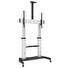 MANHATTAN stojan TV (60" to 100"), Low-Profile TV Wall Mount, hliníková konstrukce, černo-stříbrná