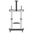 MANHATTAN stojan TV (60" to 100"), Low-Profile TV Wall Mount, hliníková konstrukce, černo-stříbrná