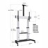 MANHATTAN stojan TV (60" to 100"), Low-Profile TV Wall Mount, hliníková konstrukce, černo-stříbrná