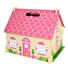 Hračka Bigjigs Toys Přenosný dřevěný domeček pro panenky