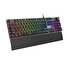 Genesis herní mechanická klávesnice THOR 380/RGB/Outemu Blue/Drátová USB/US layout/Černá