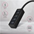 AXAGON HUE-M1A, 4x USB 3.2 Gen 1 MINI hub, kovový, kabel USB-A 20cm
