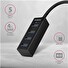 AXAGON HUE-M1C, 4x USB 3.2 Gen 1 MINI hub, kovový, kabel USB-C 20cm