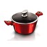 Hrnec Berlingerhaus s mramorovým povrchem a poklicí 24 cm Burgundy Metallic Line BH-1257