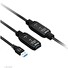 Club3D Kabel USB 3.2 Gen1 Active Repeater Cable M/F 28AWG, 15m
