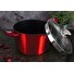 Hrnec Berlingerhaus s mramorovým povrchem a poklicí s výlevkou 24 cm Burgundy Metallic Line BH-1531