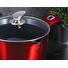 Hrnec Berlingerhaus s mramorovým povrchem a poklicí s výlevkou 24 cm Burgundy Metallic Line BH-1531