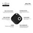 Lokátor FIXED Smile PRO Smart tracker, 4-PACK, černý, bílý, modrý, červený
