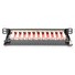 DIGITUS CAT 6A, propojovací panel třídy EA, stíněný, 12 portů, 0,5U, 10 ", černý