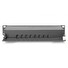 DIGITUS Patch panel CAT 6A, stíněný, 8portový 1U, 10 "montáž do stojanu, černá RAL 9005