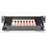 DIGITUS Patch panel CAT 6A, stíněný, 8portový 1U, 10 "montáž do stojanu, černá RAL 9005