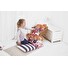 Hračka Bigjigs Toys Bílé květinové šaty s červeným límečkem pro panenku 34 cm