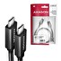 AXAGON BUCM32-CM10AB, SPEED+ kabel USB-C <-> USB-C, 1m, USB 3.2 Gen 2, PD 100W 5A, 4k HD, ALU, oplet, černý