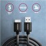 AXAGON BUMM3-AM10AB, SPEED kabel Micro-B USB <-> USB-A, 1m, USB 3.2 Gen 1, 3A, ALU, tpe, černý