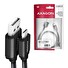 AXAGON BUMM-AM20AB, HQ kabel Micro USB <-> USB-A, 2m, USB 2.0, 2.4A, ALU, oplet, černý