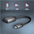 AXAGON RUCM-AFAC kabelová redukce USB-C male <-> USB-A female, 20cm, USB 3.2 Gen 1, 3A, ALU