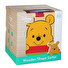 Hračka Disney baby Winnie dřevěná kostka s vkládacími tvary