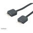 AKASA rozbočovač pro RGB LED 1x female/2x male, 2ks v balení, černá