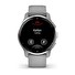 Garmin Venu 2 Plus, nerezová luneta Silver, pouzdro Gray, silikonový řemínek