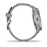 Garmin Venu 2 Plus, nerezová luneta Silver, pouzdro Gray, silikonový řemínek