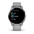 Garmin Venu 2 Plus, nerezová luneta Silver, pouzdro Gray, silikonový řemínek