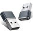 PremiumCord USB redukce USB C - USB2.0 A (F/M)