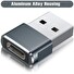PremiumCord USB redukce USB C - USB2.0 A (F/M)