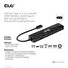 Club3D hub USB-C, 6-in-1 Hub s HDMI 8K30Hz, 2xUSB Type-A, RJ45 a 2xUSB Type-C