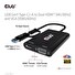 Club3D adaptér USB Gen1 Type-C/-A to Dual HDMI (4K/30Hz) / VGA (1080/60Hz)