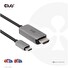 Club3D kabel USB-C na HDMI, 4K120Hz 8K60Hz HDR10 s DSC1.2, M/M, 3m