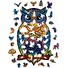 Puzzle Puzzler dřevěné, barevné - Okouzlující sova
