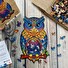 Puzzle Puzzler dřevěné, barevné - Okouzlující sova