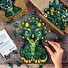 Puzzle Puzzler dřevěné, barevné - Milý Charlie