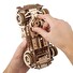 Hračka Ugears 3D dřevěné mechanické puzzle Driftující závoďák Cobra
