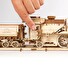 Hračka Ugears 3D dřevěné mechanické puzzle V-Express parní lokomotiva 4-6-2 s tendrem