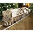 Hračka Ugears 3D dřevěné mechanické puzzle V-Express parní lokomotiva 4-6-2 s tendrem
