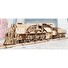 Hračka Ugears 3D dřevěné mechanické puzzle V-Express parní lokomotiva 4-6-2 s tendrem