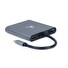 Gembird USB-C 6v1 multiport USB 3.1 + HDMI + VGA + PD + čtečka karet + stereo audio