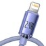 Baseus CAJY000005 Crystal Shine Series Datový Kabel USB - Lightning 20W 1,2m Purple