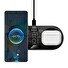 Baseus WXSX010101 LED Display 2in1 Bezdrátová Nabíječka 20W (s USB-C Kabelem 1m Black) Black