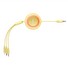 Baseus CAMJ010011 Bright Mirror Kabel 3v1 MicroUSB/USBC/Lightning 3,5A 1.1m Yellow