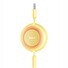 Baseus CAMJ010011 Bright Mirror Kabel 3v1 MicroUSB/USBC/Lightning 3,5A 1.1m Yellow
