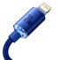 Baseus CAJY000203 Crystal Shine Series Datový Kabel USB-C - Lightning 20W 1,2m Blue