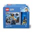 Box svačinový 20 x 17,3 x 7,1 cm + láhev 390 ml, PP + silikon LEGO CITY sada 2díl.